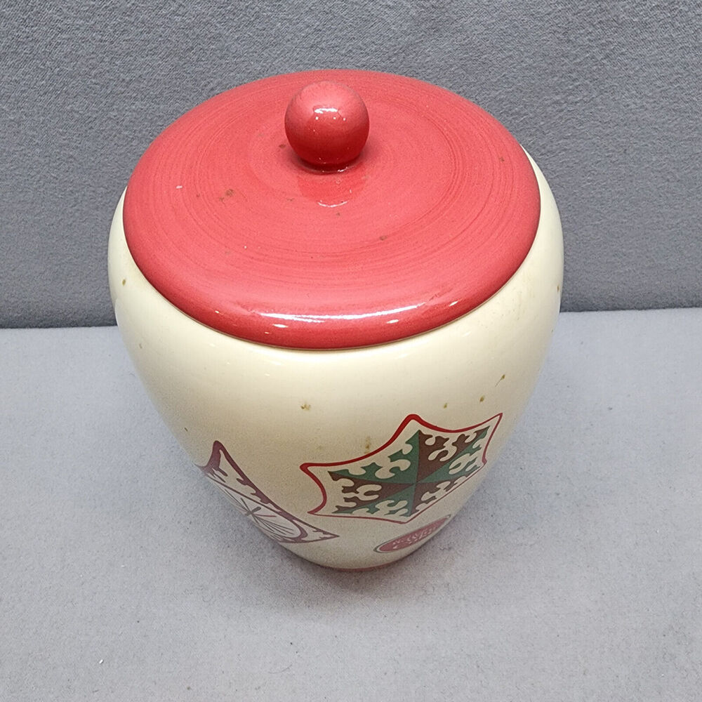 COCA-COLA COKE CHRISTMAS ORNAMENT SNOWFLAKE VINTAGE CERAMIC COOKIE JAR - Picture 2 of 7